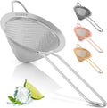 Fine-Mesh Kitchen Strainer for Foods, Tea, and Oil