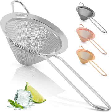 Fine-Mesh Kitchen Strainer for Foods, Tea, and Oil