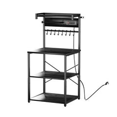 Kitchen Baker’s Rack with Adjustable Shelves and Power Access
