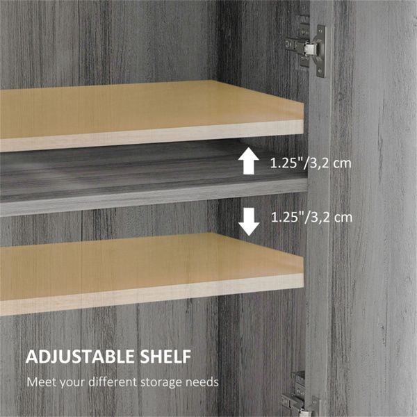 Kitchen Storage Cabinet with Drawer and Adjustable Shelf
