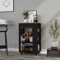 Kitchen Cart with Drawer and Shelves for Organized Storage
