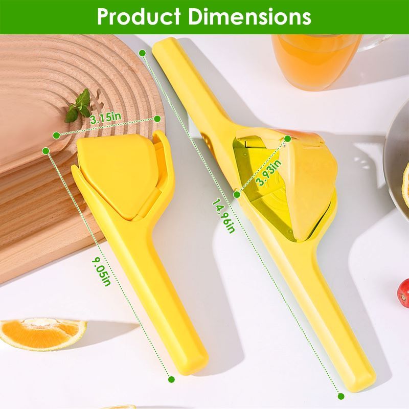 Fold-Flat Manual Citrus Squeezer with Seed Filter