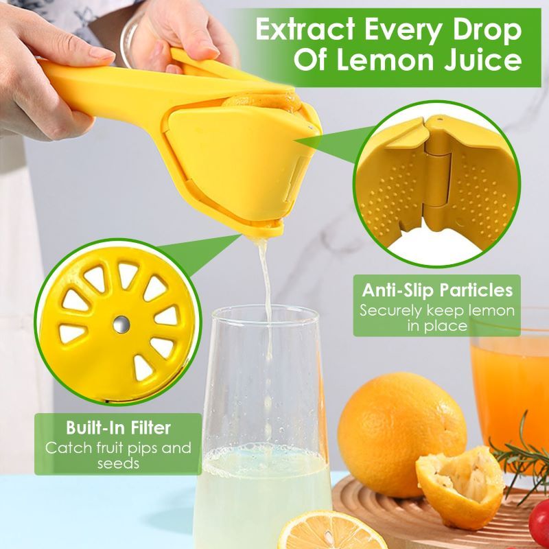 Fold-Flat Manual Citrus Squeezer with Seed Filter