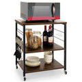 Three-Tier Kitchen Baker's Rack with Utility Hooks