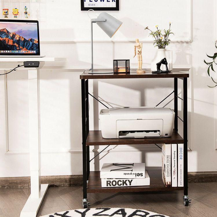 Three-Tier Kitchen Baker's Rack with Utility Hooks