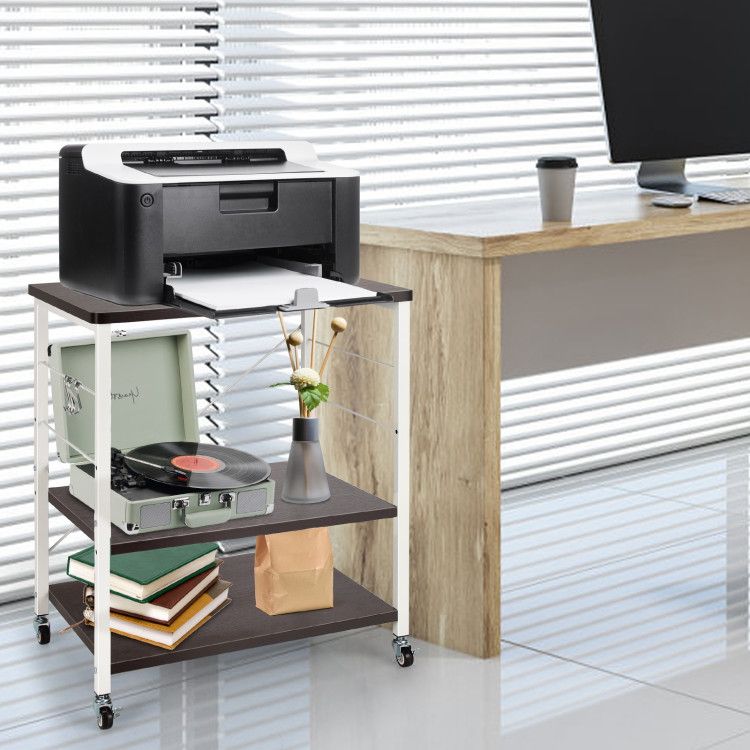 Three-Tier Kitchen Baker's Rack with Utility Hooks