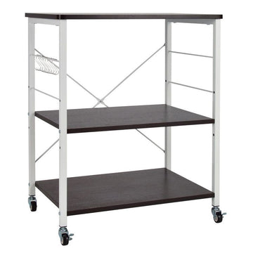 Three-Tier Kitchen Baker's Rack with Utility Hooks
