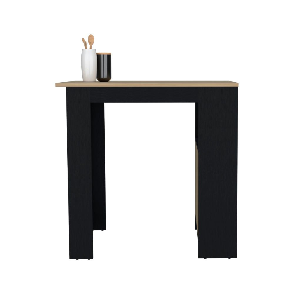 Kitchen Island Wynne with Spacious Top and Push-to-Open Storage