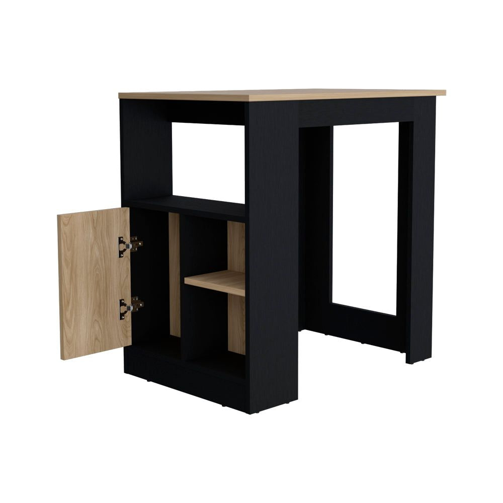 Kitchen Island Wynne with Spacious Top and Push-to-Open Storage
