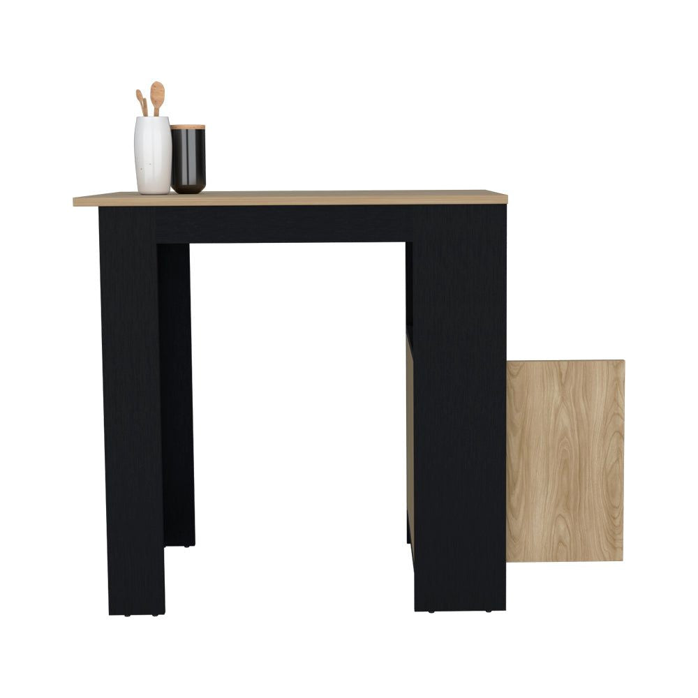 Kitchen Island Wynne with Spacious Top and Push-to-Open Storage