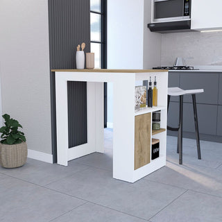 Wynne Kitchen Island with Storage and Cabinet