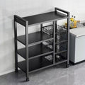 Mobile Multi-Layer Kitchen Storage Rack with Casters