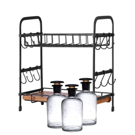 Compact Mug Tree and Coffee Accessory Organizer