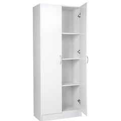 Tall Kitchen Pantry Cabinet with Adjustable Shelves and Soft-Close Doors