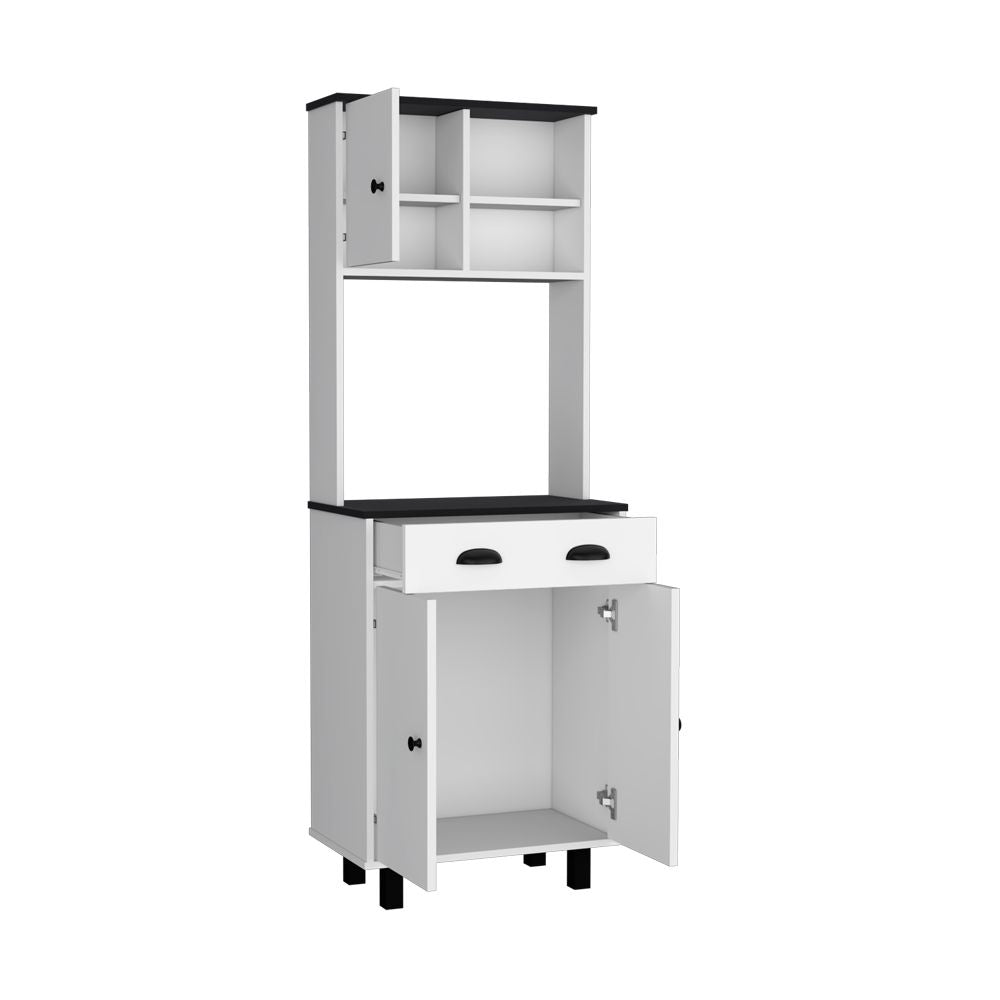 Multi-Function Kitchen Storage Cabinet with Pull-Out Drawer