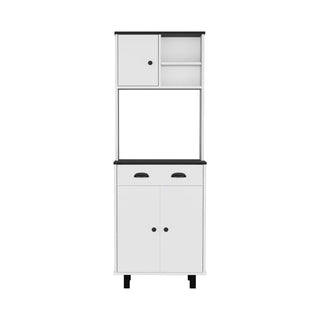 Multi-Function Kitchen Storage Cabinet with Pull-Out Drawer