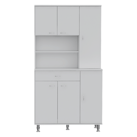 Maximized Pantry Storage with Ten Shelves and Large Drawer
