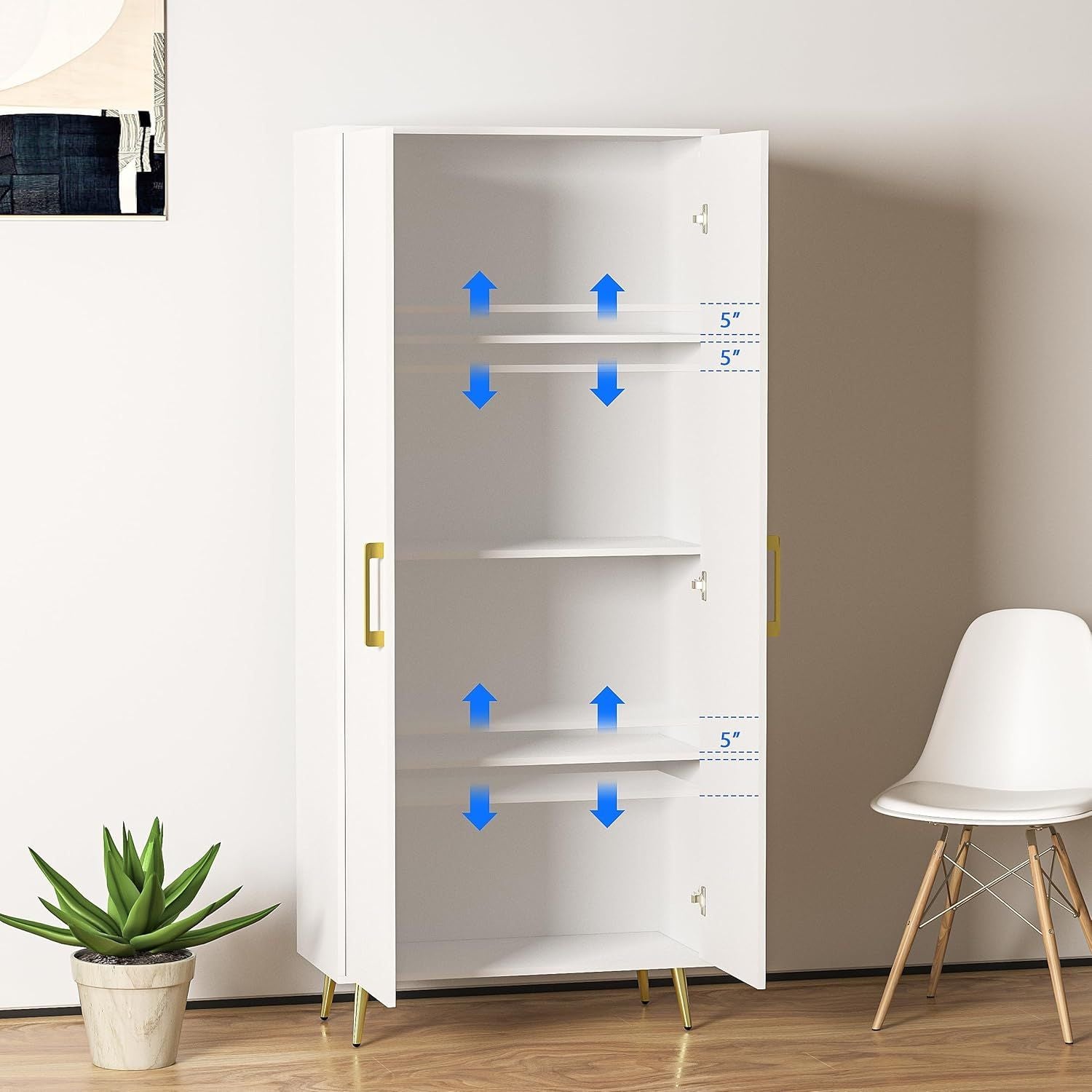 Versatile Kitchen Pantry Cabinet with Spacious Storage