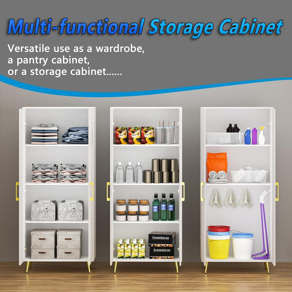 Versatile Kitchen Pantry Cabinet with Spacious Storage