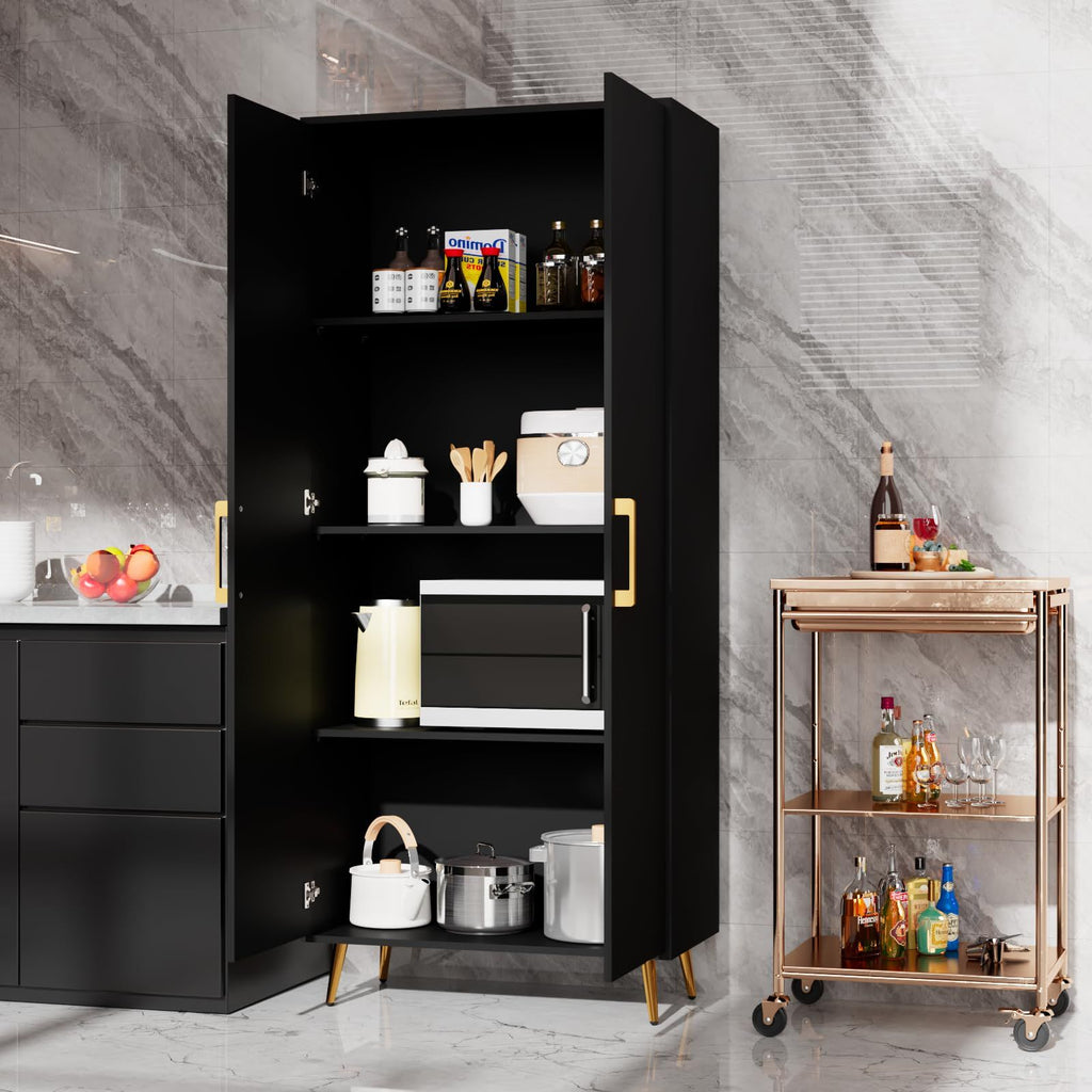 Versatile Kitchen Pantry Cabinet with Spacious Storage