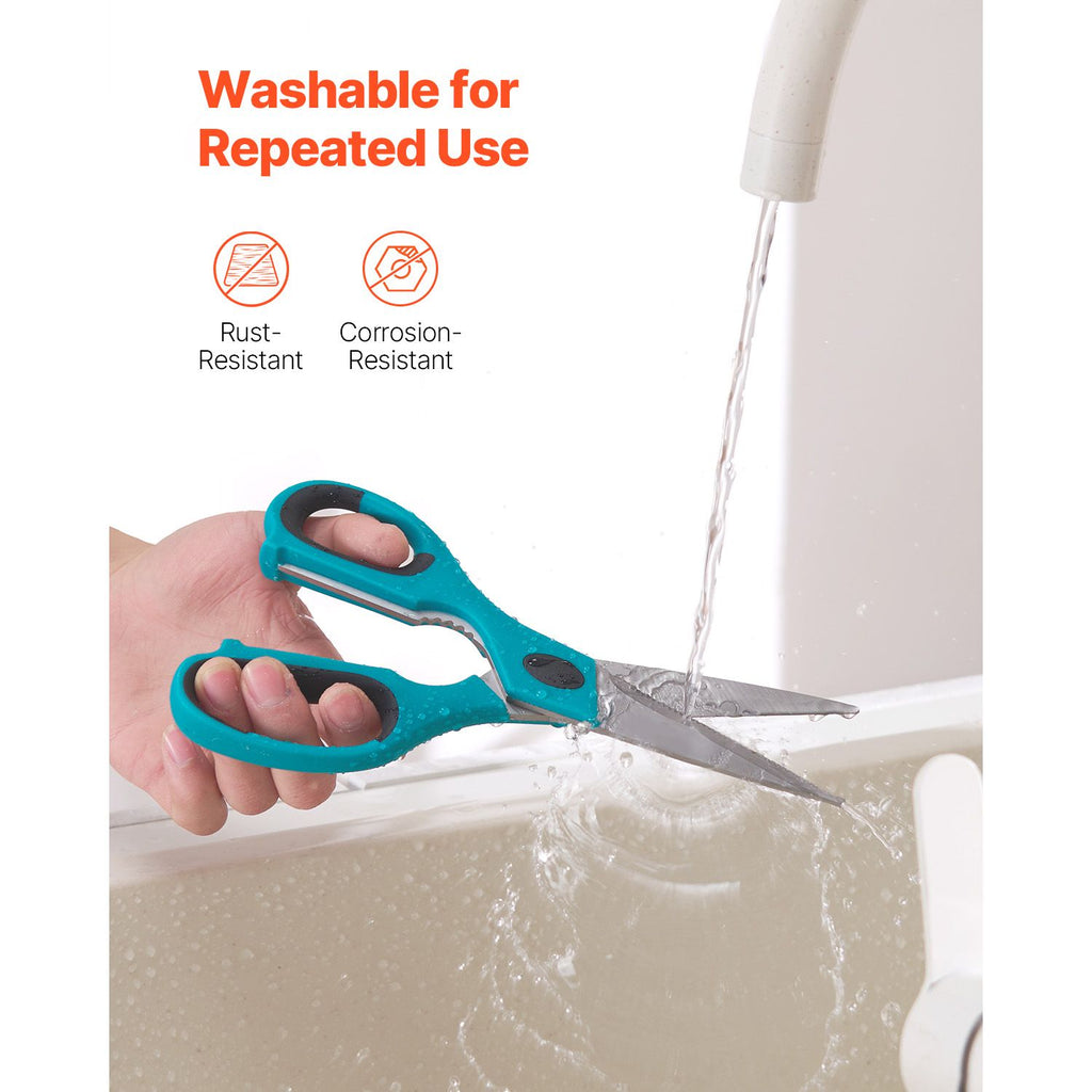 Two-Piece Kitchen Shear Set with Protective Sheaths