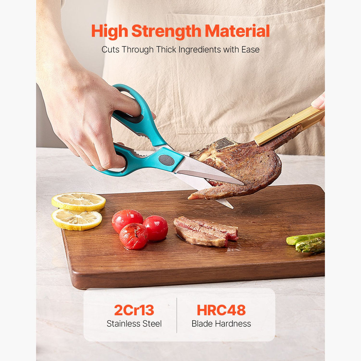 Two-Piece Kitchen Shear Set with Protective Sheaths