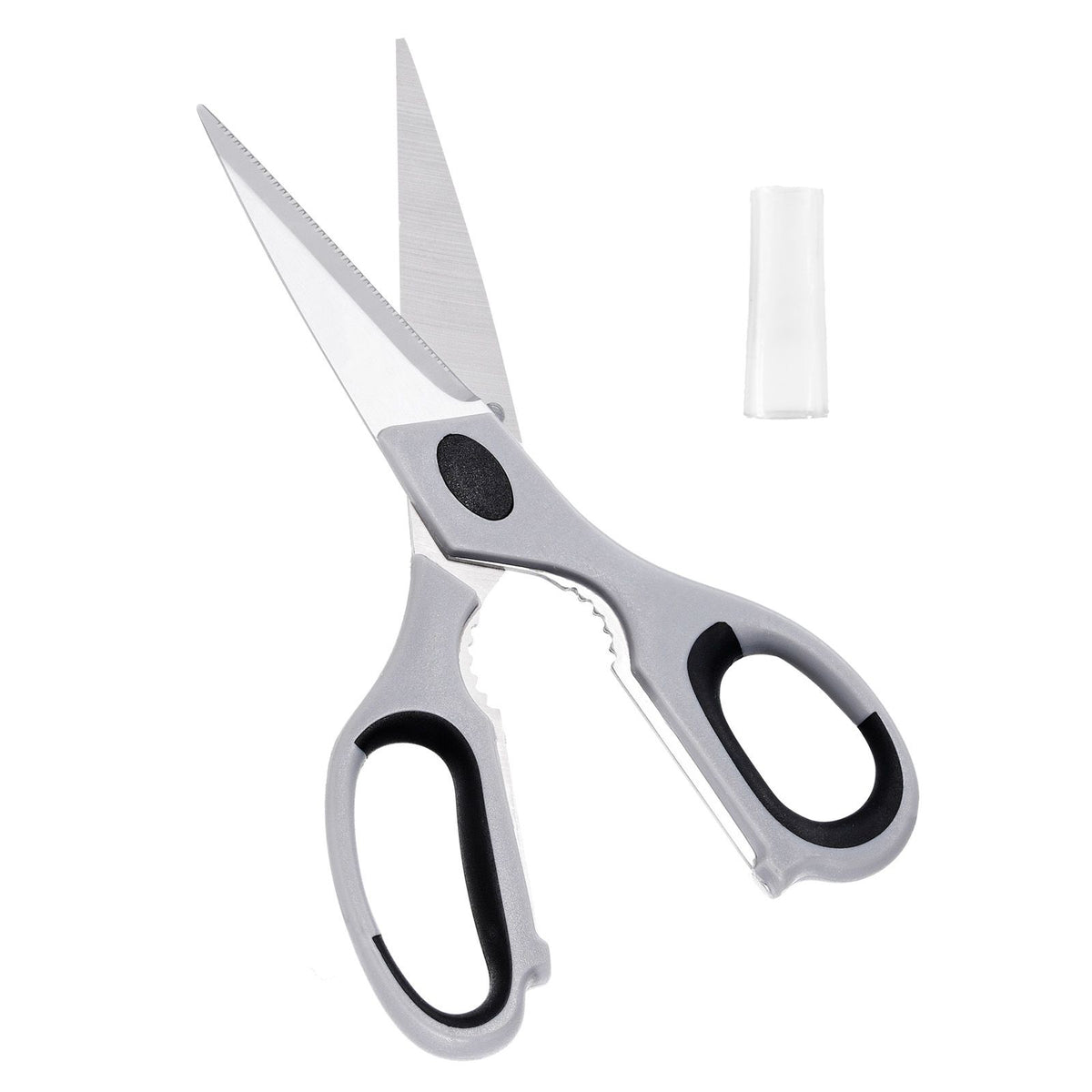 everyday Stainless Steel Kitchen Scissors with Protective Sheath – practical Shears for Meat, Poultry, and Vegetables