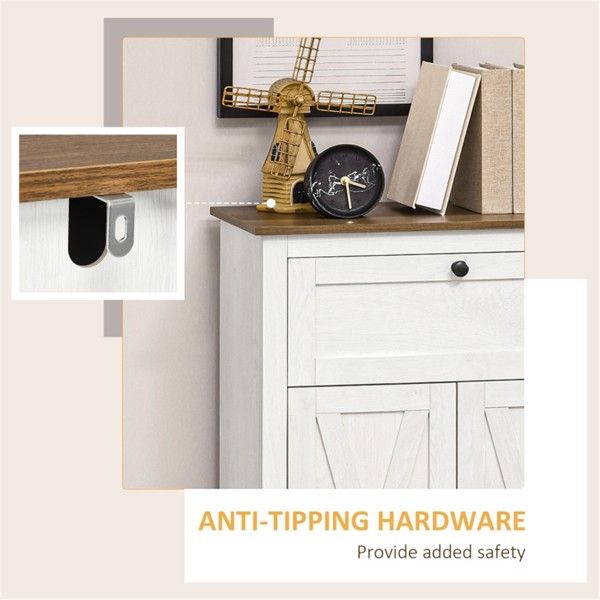 Kitchen Sideboard with Storage Drawer and Coffee Bar Functionality