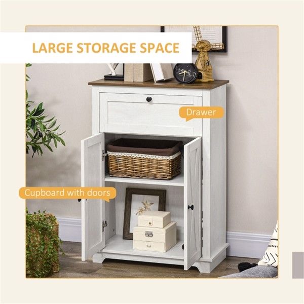 Kitchen Sideboard with Storage Drawer and Coffee Bar Functionality