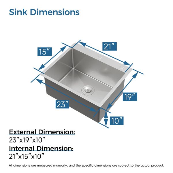 Dark Gray Overmount Single-Bowl Kitchen Sink