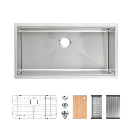 Multifunction Undermount Kitchen Workstation Sink