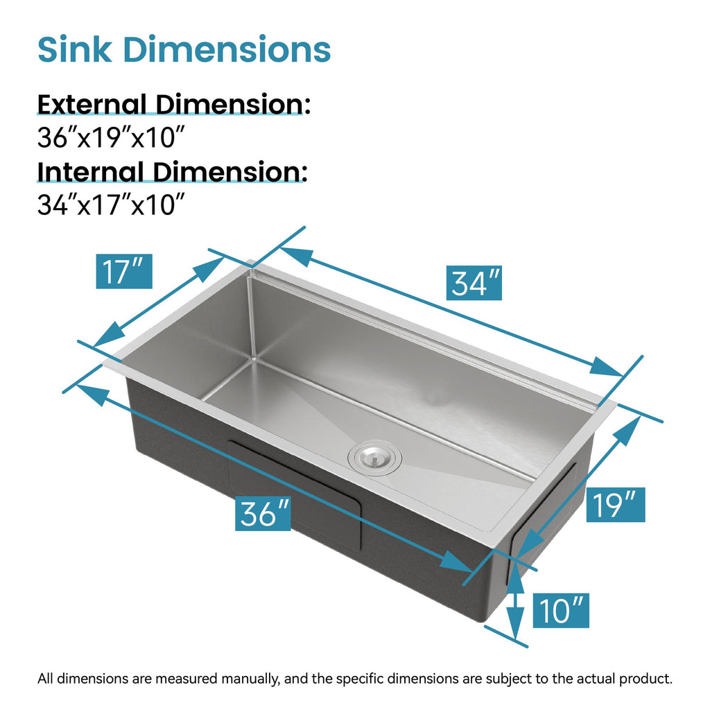 Multifunction Undermount Kitchen Workstation Sink