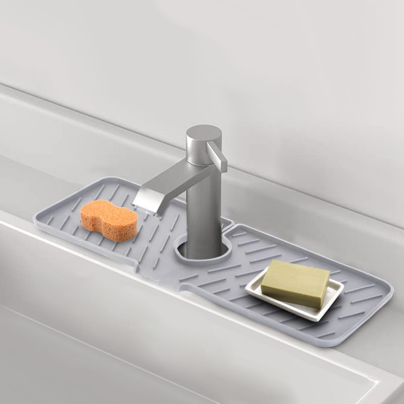 Faucet Splash Guard and Drain Mat