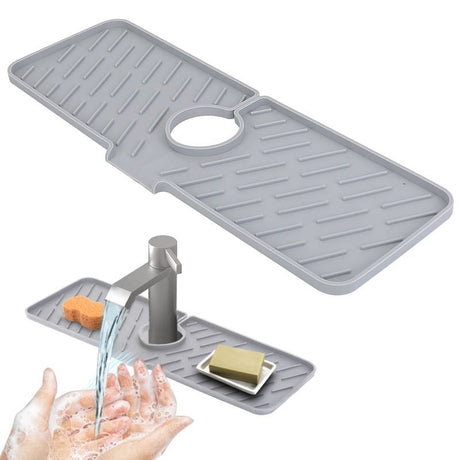Faucet Splash Guard and Drain Mat
