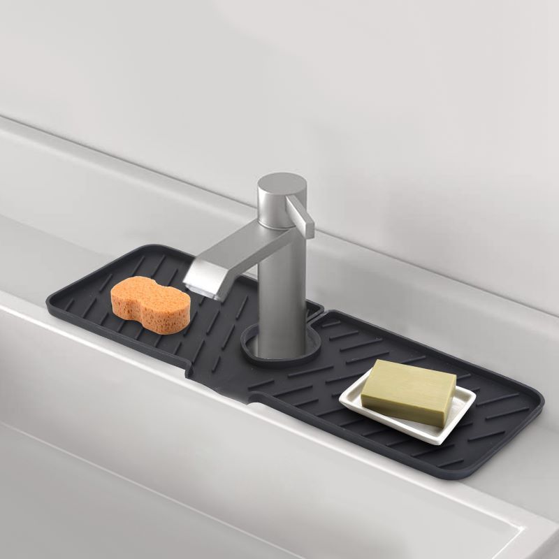 Faucet Splash Guard and Drain Mat