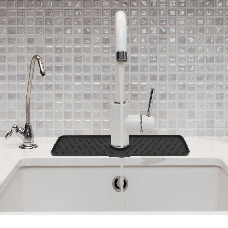 Faucet Splash Guard and Drain Mat