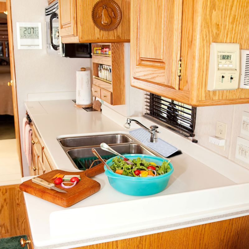 Faucet Splash Guard and Drain Mat