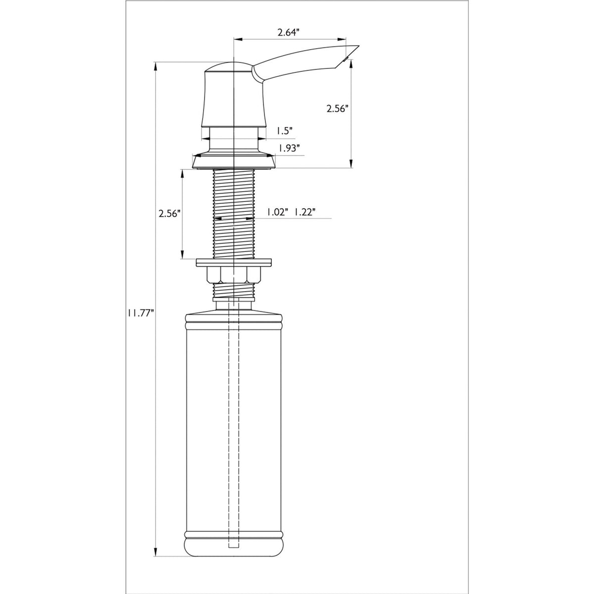 Rotating Self-Priming Kitchen Soap Dispenser