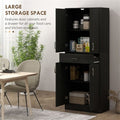 Distressed Black Multiroom Storage Cabinet