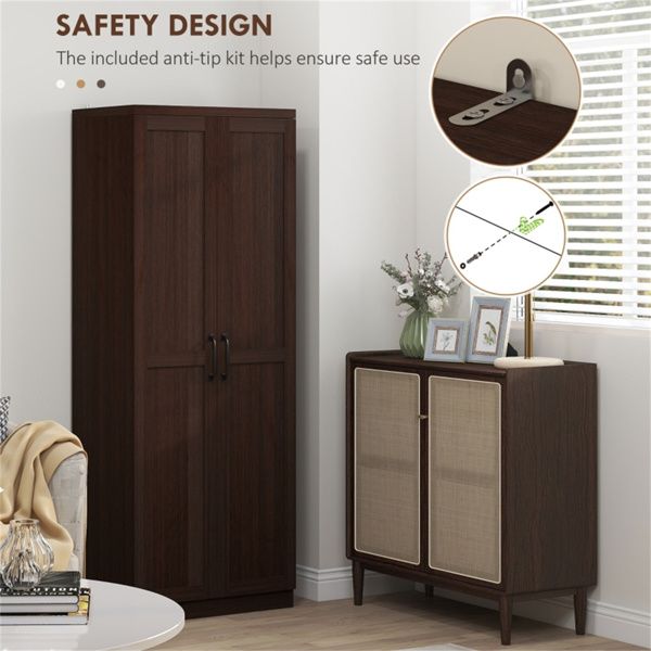 Tall Kitchen Cabinet with Adjustable Shelves