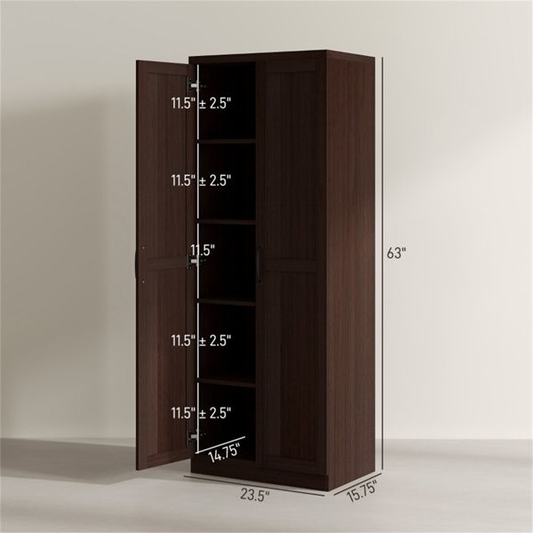 Tall Kitchen Cabinet with Adjustable Shelves