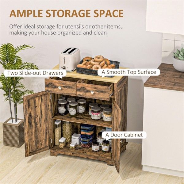 Versatile Storage Cabinet with Drawers and Adjustable Shelves