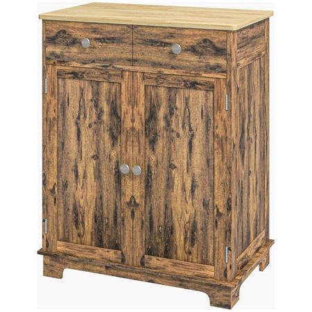 Versatile Storage Cabinet with Drawers and Adjustable Shelves