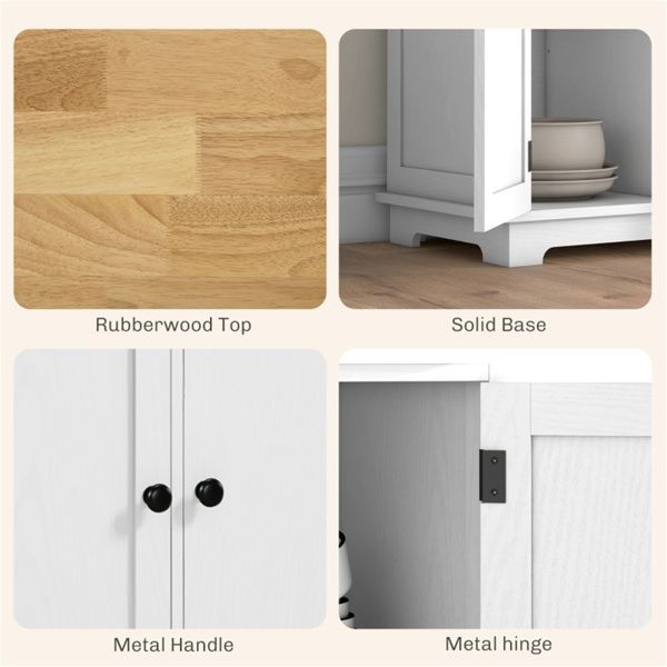 Multiroom Storage Cabinet with Three Drawers and Adjustable Shelves
