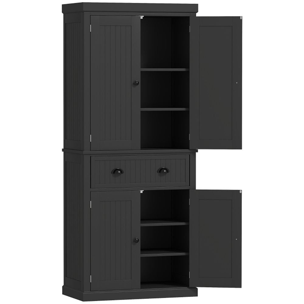 Colonial-Style Storage Cabinet with Adjustable Shelves