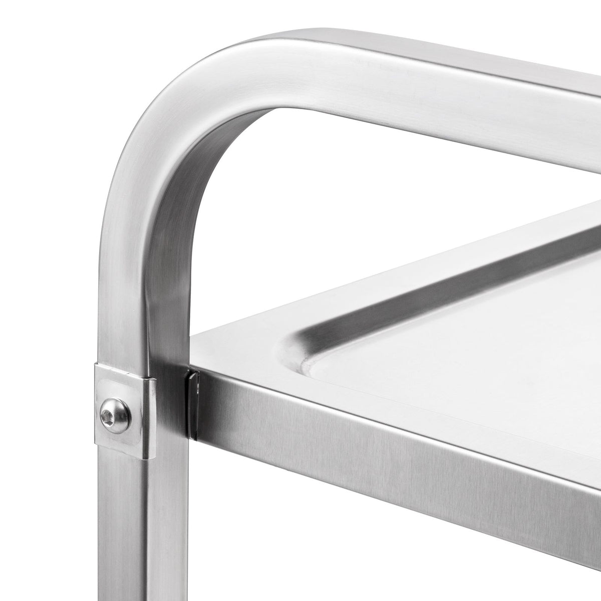 Three-Tier Rolling Utility Cart with Hooks