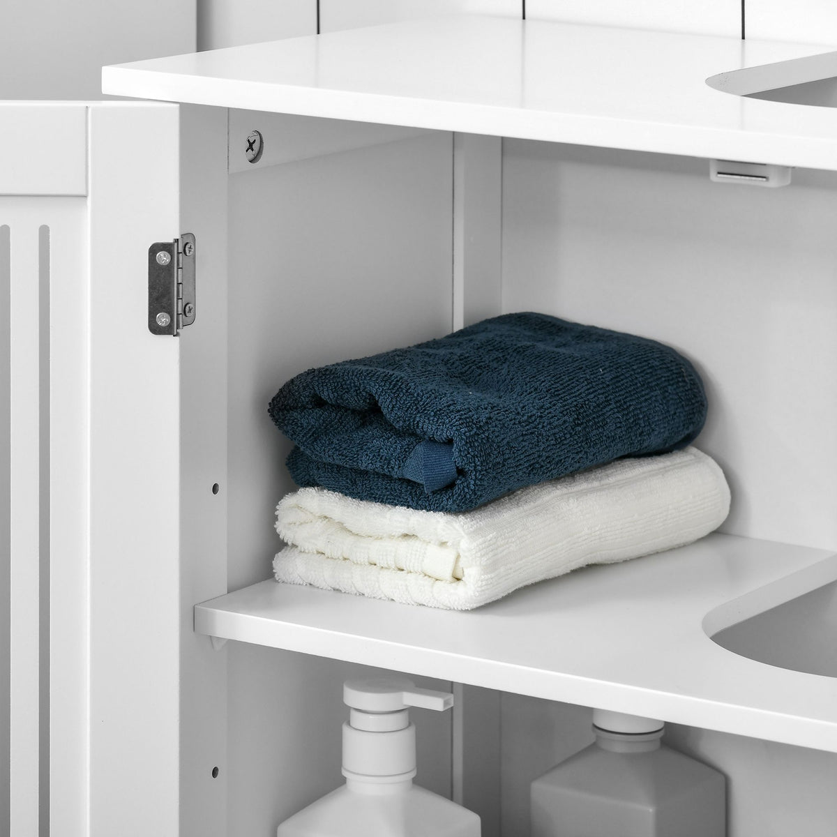 Modern Under Sink Cabinet with Adjustable Shelves for Bathroom Storage