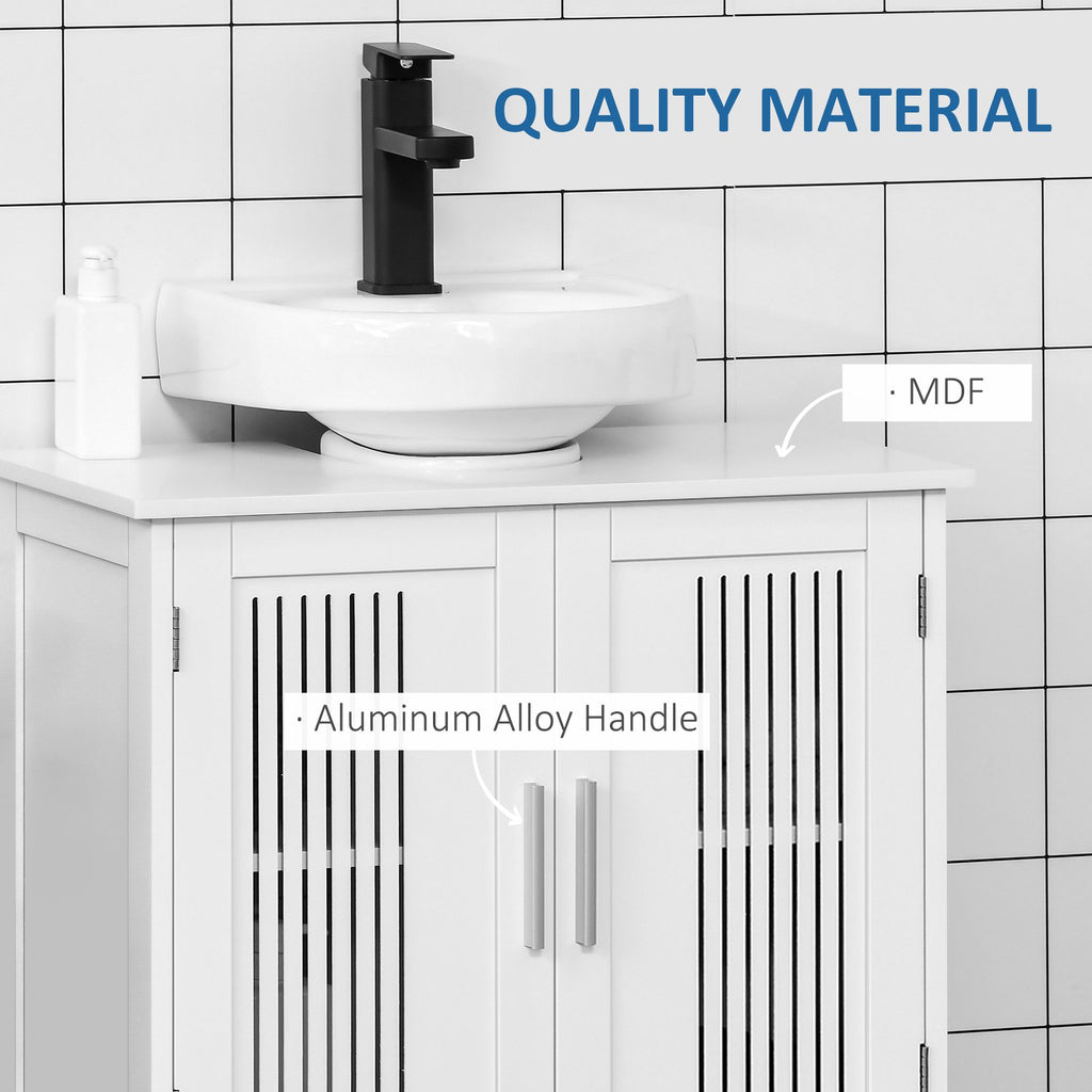 Modern Under Sink Cabinet with Adjustable Shelves for Bathroom Storage