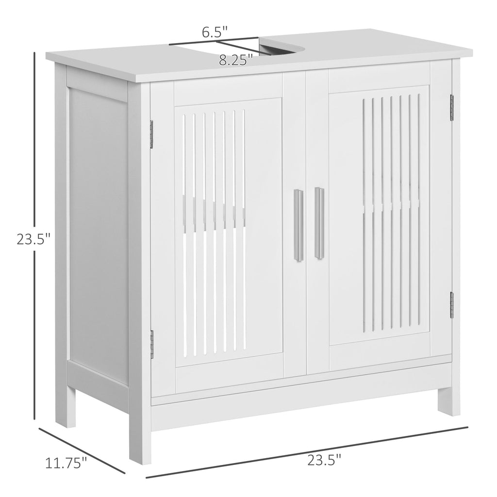Modern Under Sink Cabinet with Adjustable Shelves for Bathroom Storage
