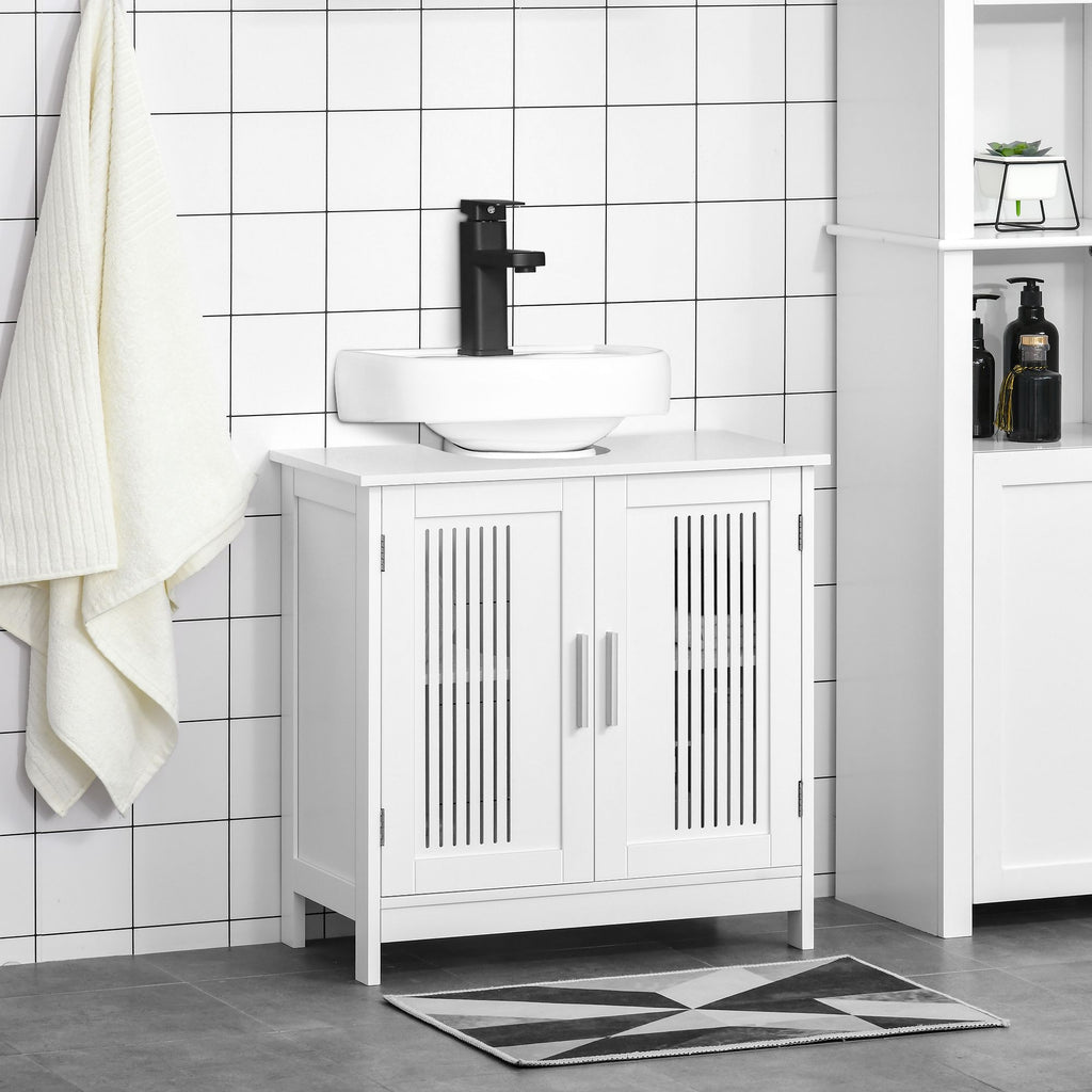 Modern Under Sink Cabinet with Adjustable Shelves for Bathroom Storage